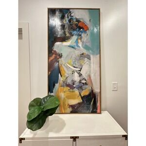 Oversized Framed Modern Abstract Canvas Art Painting Ksenia Sizaya